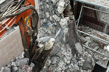 대형건물 대규모 철거 이미지